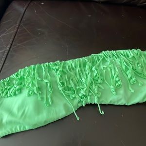 Victoria’s Secret bandeau bathing suit top with fringe
